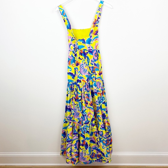 J. Crew | Tiered Taffeta Maxi Dress in Curly Floral NWT - Picture 12 of 16